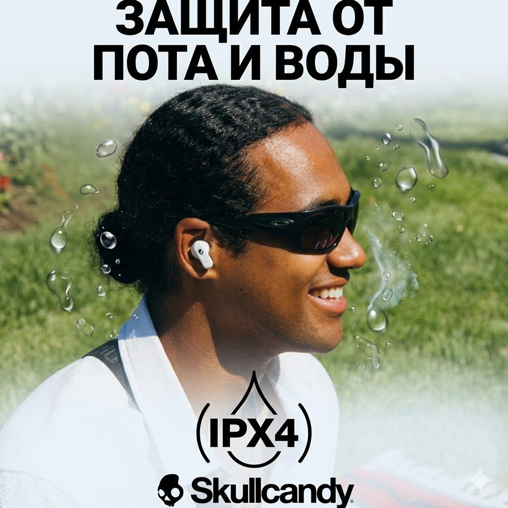 Наушники Skullcandy Dime Evo X бело-красный