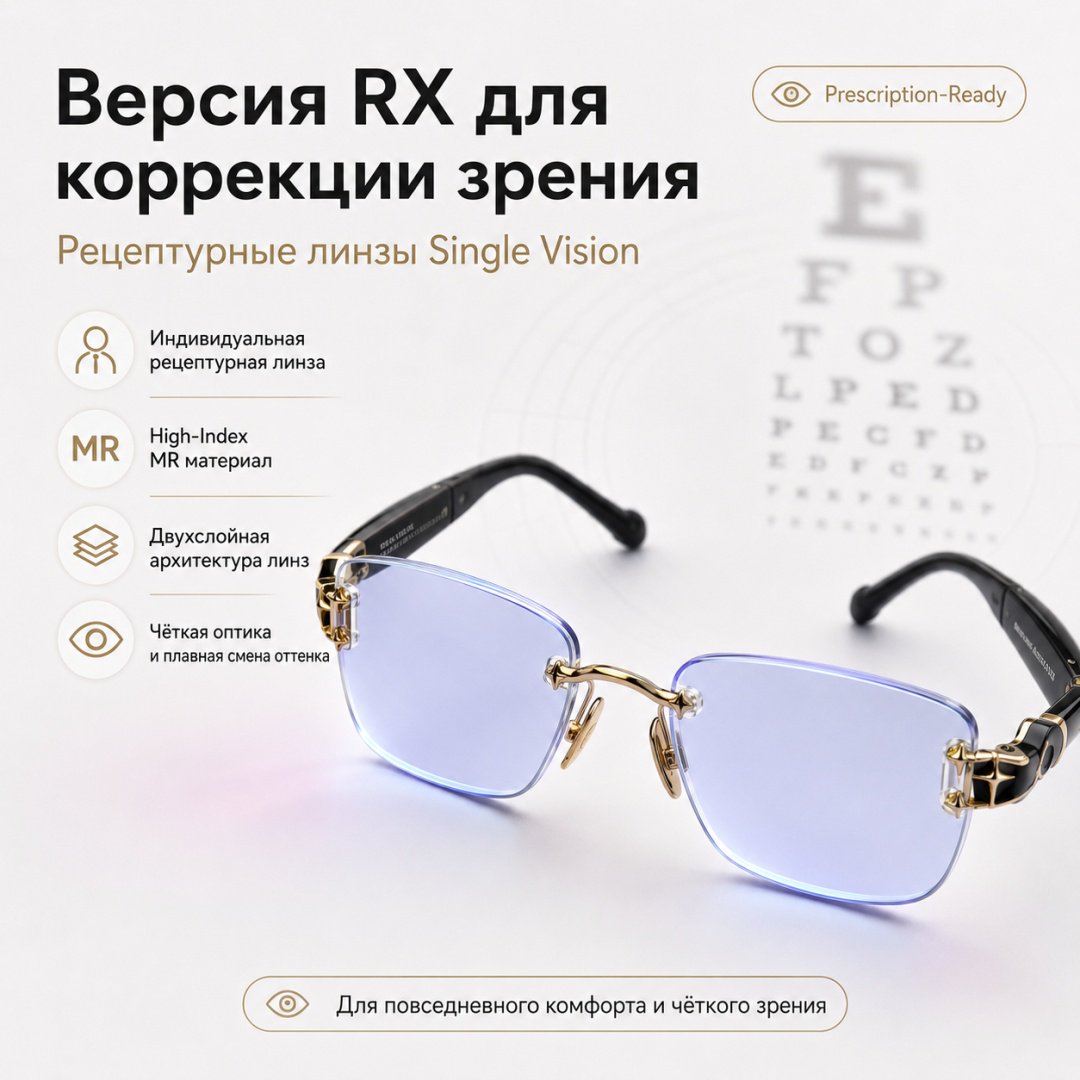 Смарт-очки Chamelo Aura RX черный купить,NaN