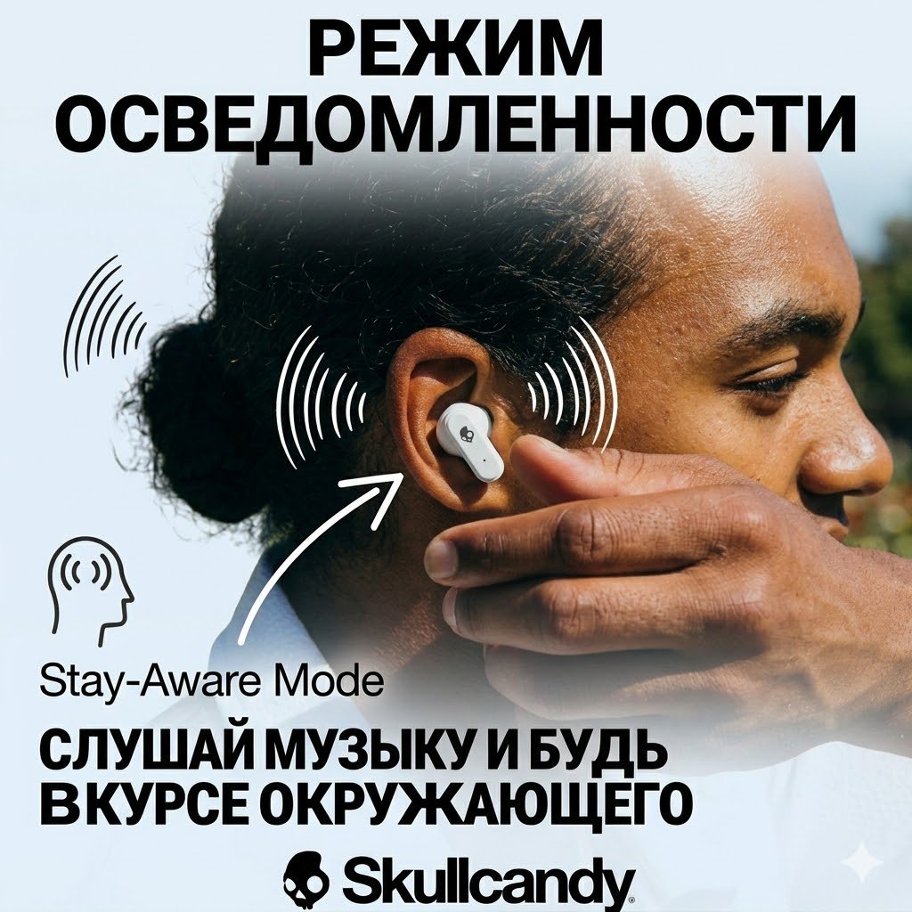 Наушники Skullcandy Dime Evo X бело-красный