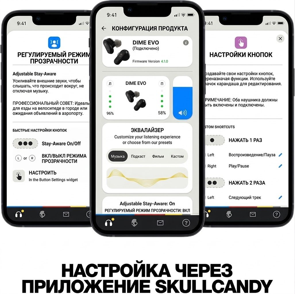 Наушники Skullcandy Dime Evo X коричневый