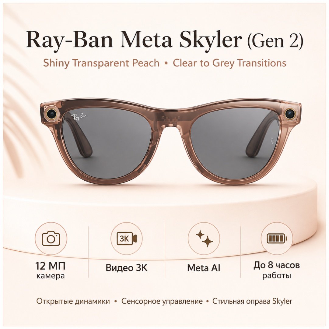 Смарт-очки Meta Skyler (Gen 2) оранжевый купить,NaN