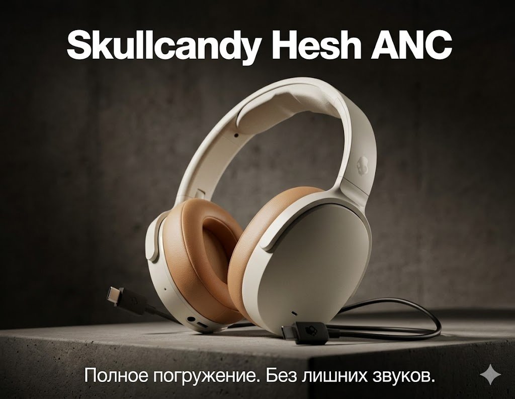 Наушники Skullcandy Hesh ANC белый купить,74750