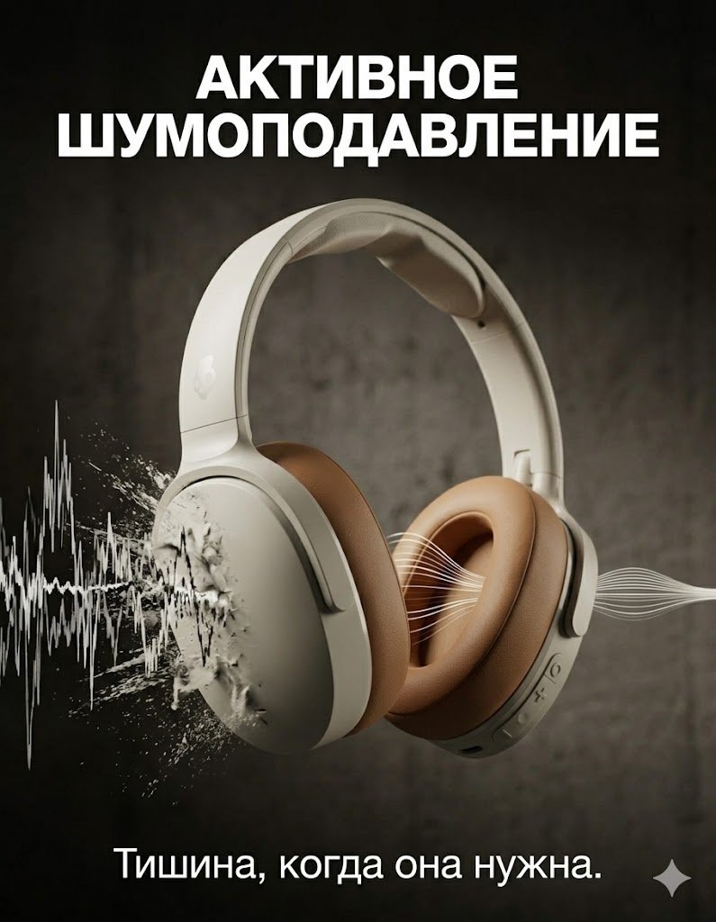 Наушники Skullcandy Hesh ANC белый купить,74750