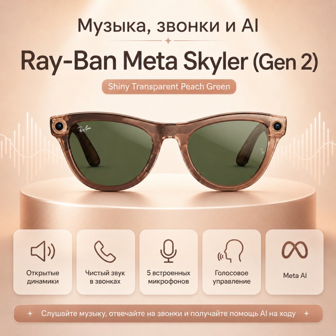 Смарт-очки Meta Skyler (Gen 2) оранжевый купить,NaN
