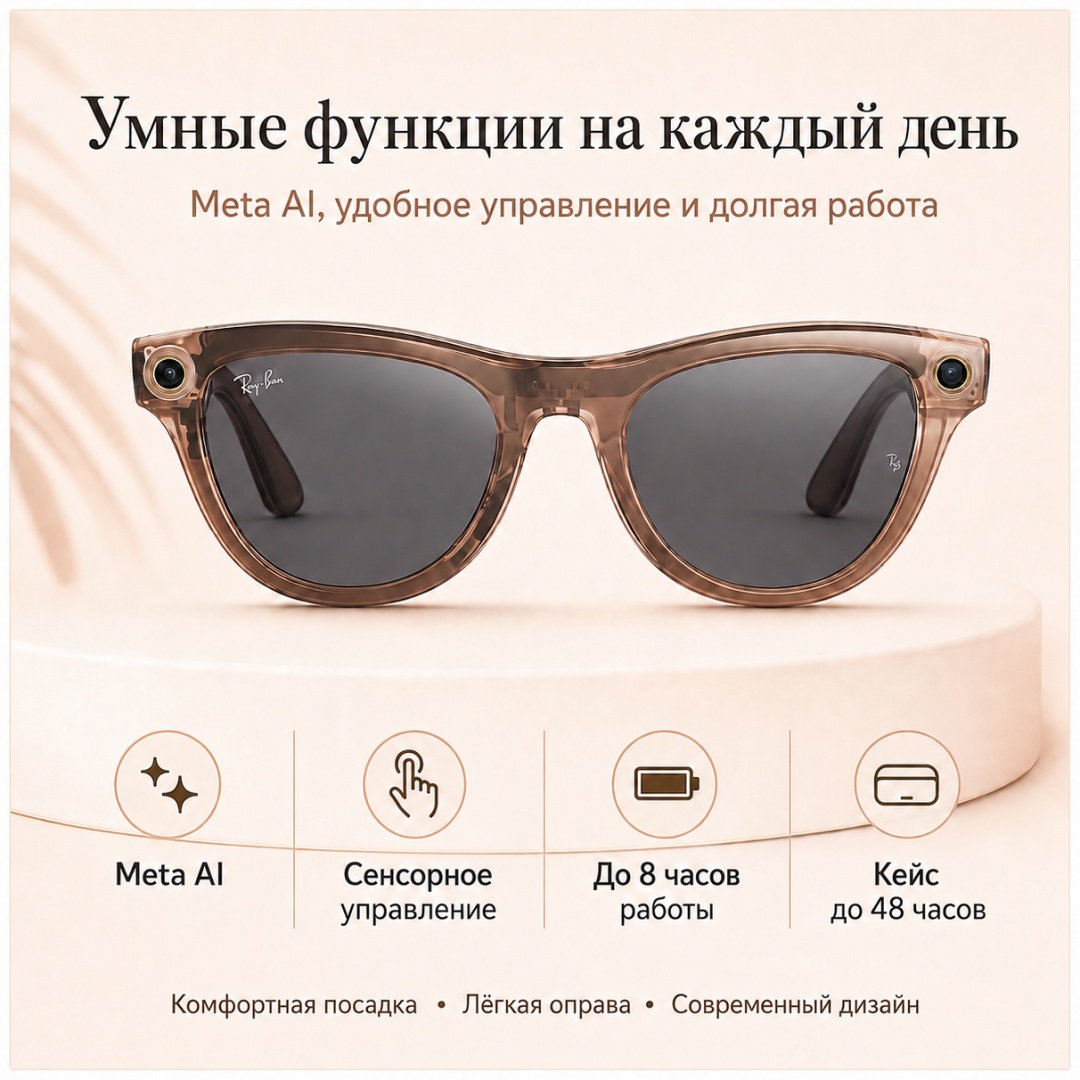 Смарт-очки Meta Skyler (Gen 2) оранжевый купить,NaN
