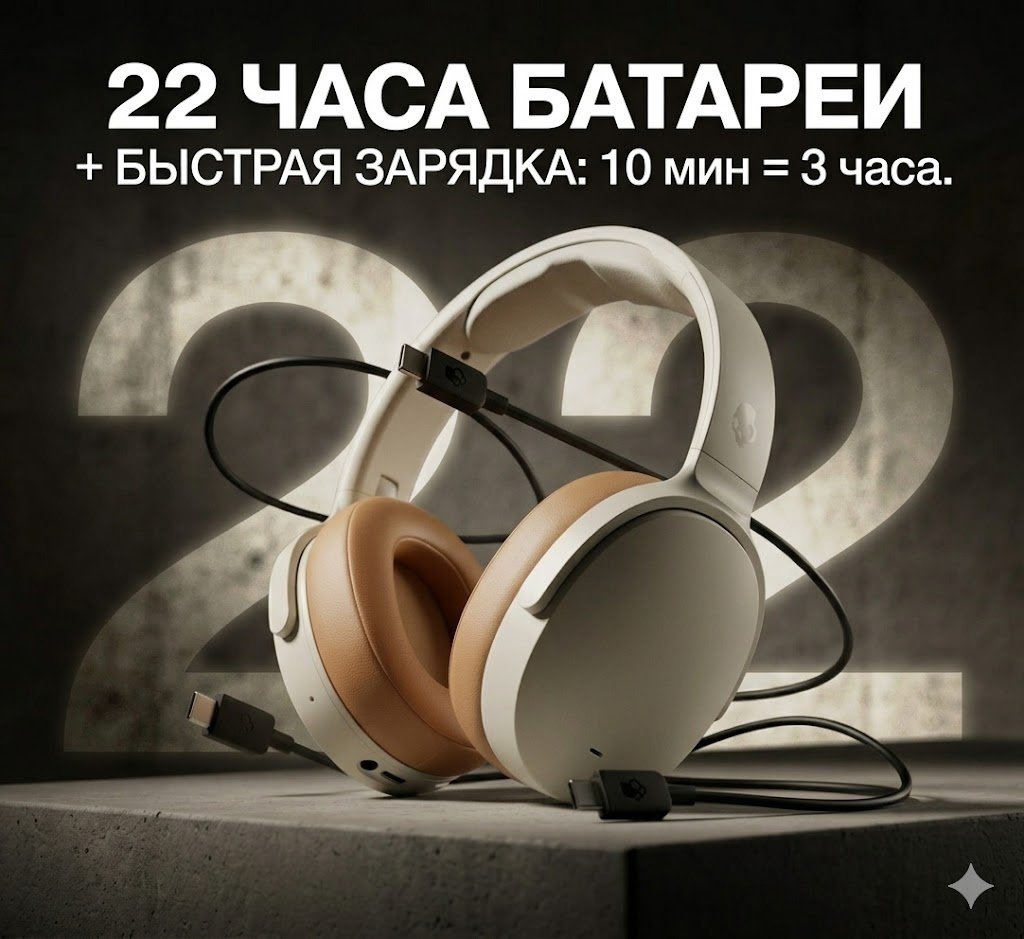 Наушники Skullcandy Hesh ANC белый купить,74750
