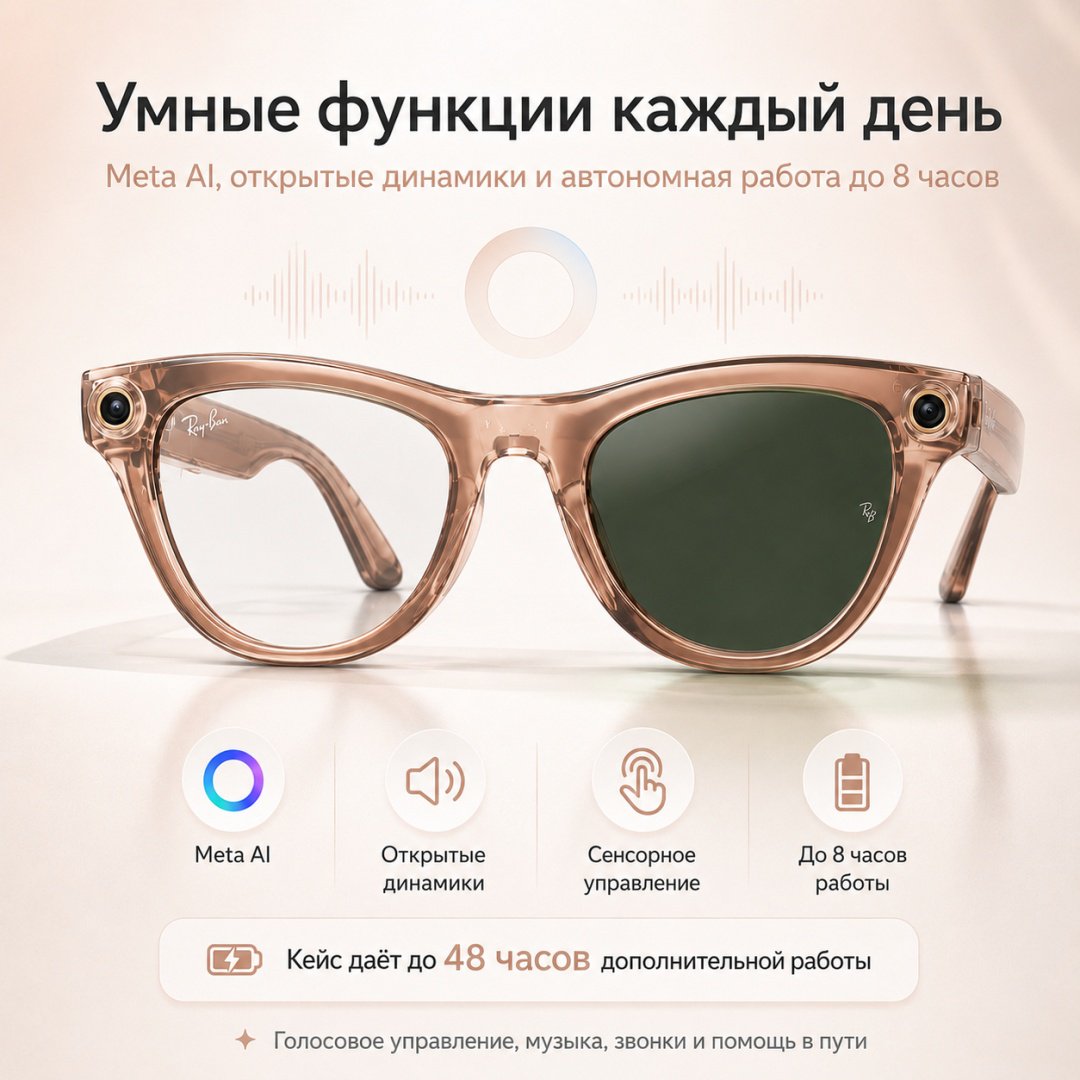 Смарт-очки Meta Skyler (Gen 2) оранжевый купить,NaN