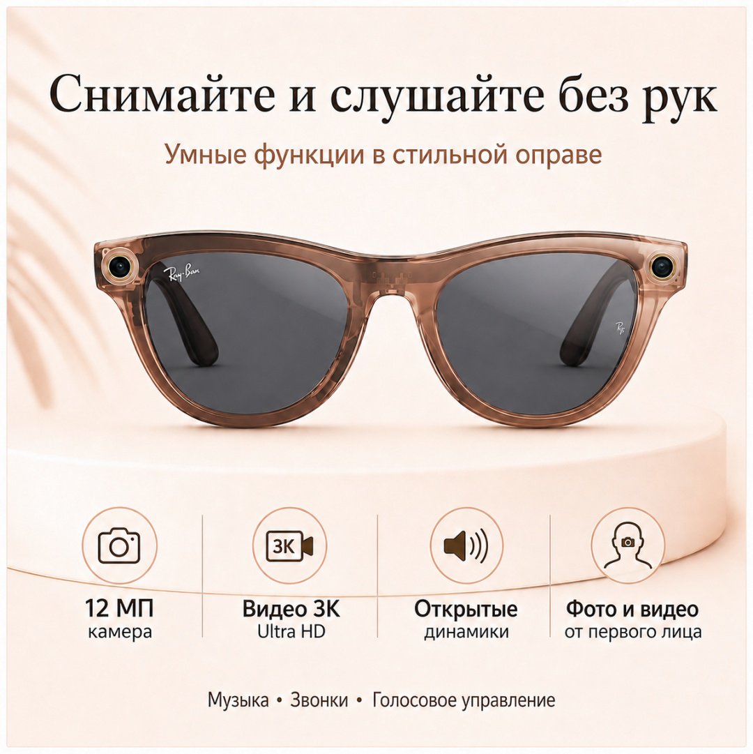 Смарт-очки Meta Skyler (Gen 2) оранжевый купить,NaN