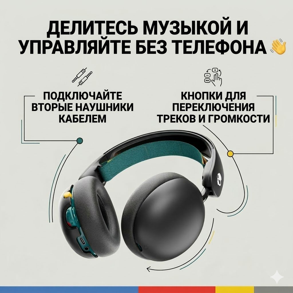 Наушники Skullcandy Grom Wireless черный