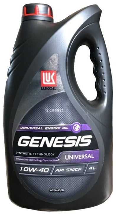 Моторное масло Полусинтетическое ЛУКОЙЛ GENESIS UNIVERSAL 10W-40 4 л купить,NaN
