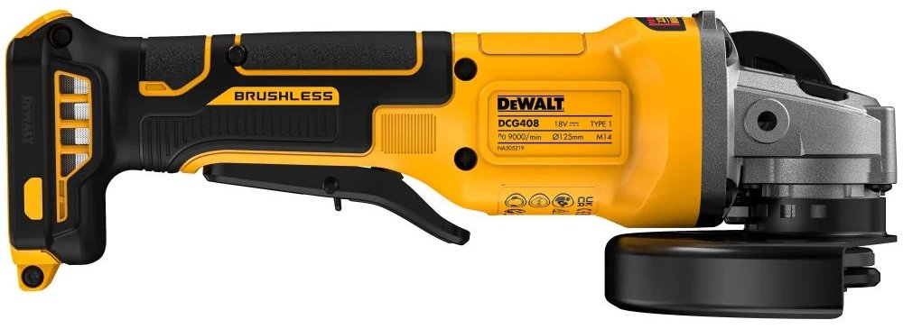 Шлифмашина угловая DeWALT DCG408NT-XJ купить,NaN