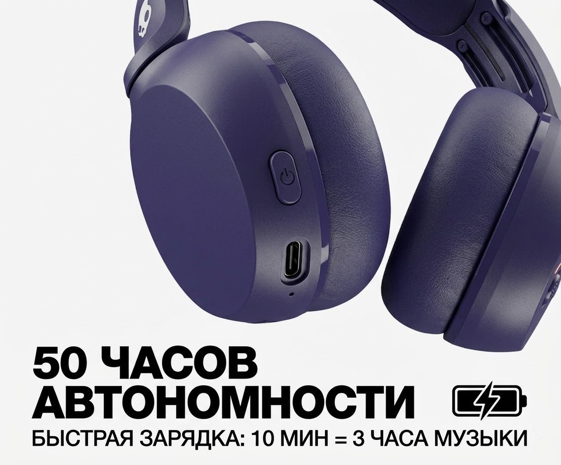 Наушники Skullcandy Icon 180 фиолетовый купить,34385