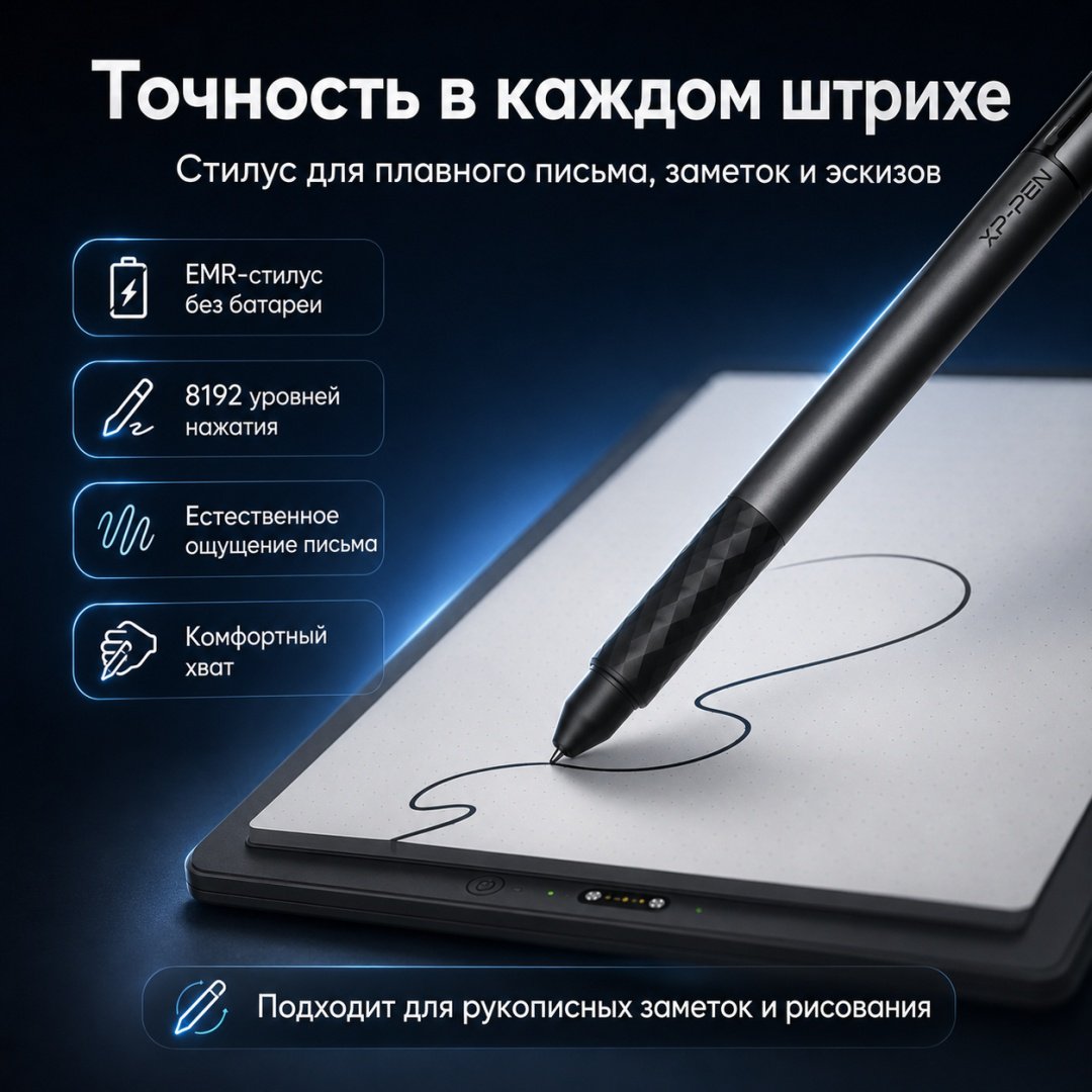 Графический планшет XP-PEN Note Plus черный
