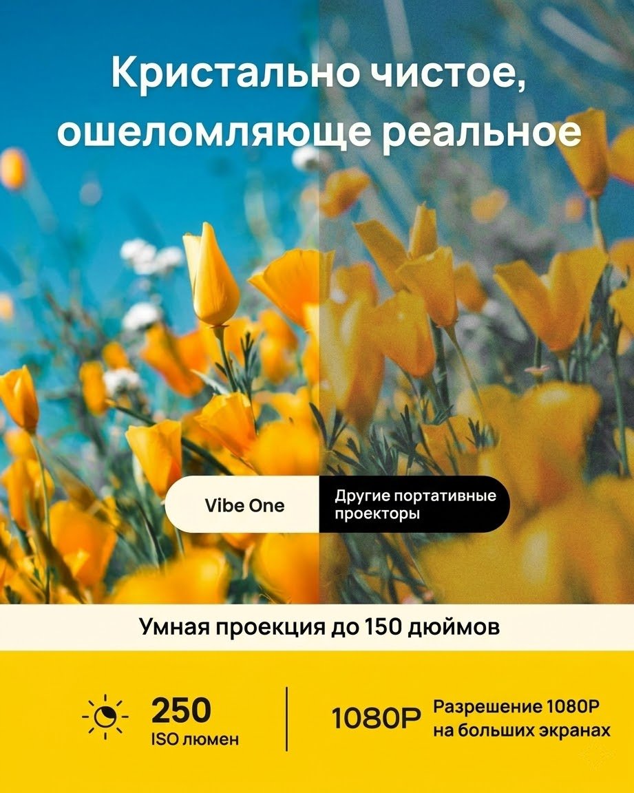 Проектор XGIMI Vibe One серый