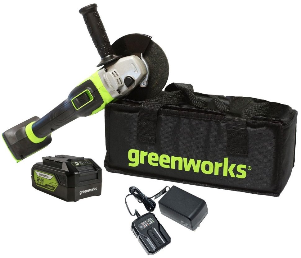 Шлифмашина угловая Greenworks GD24AG / 3200207CUB купить,NaN
