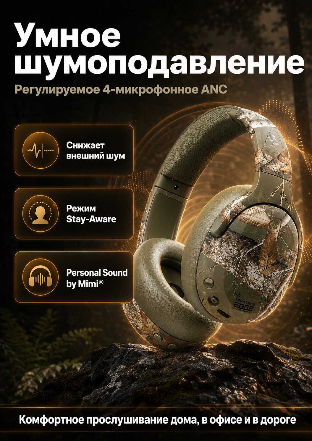 Наушники Skullcandy Crusher ANC 2 зеленый купить,143893