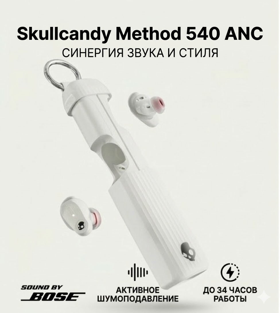 Наушники Skullcandy Method 540 ANC белый купить,102914