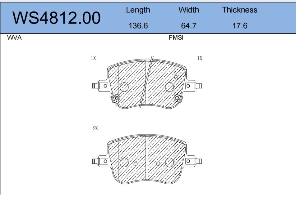 Колодки Jeenice Ws481200 купить,NaN