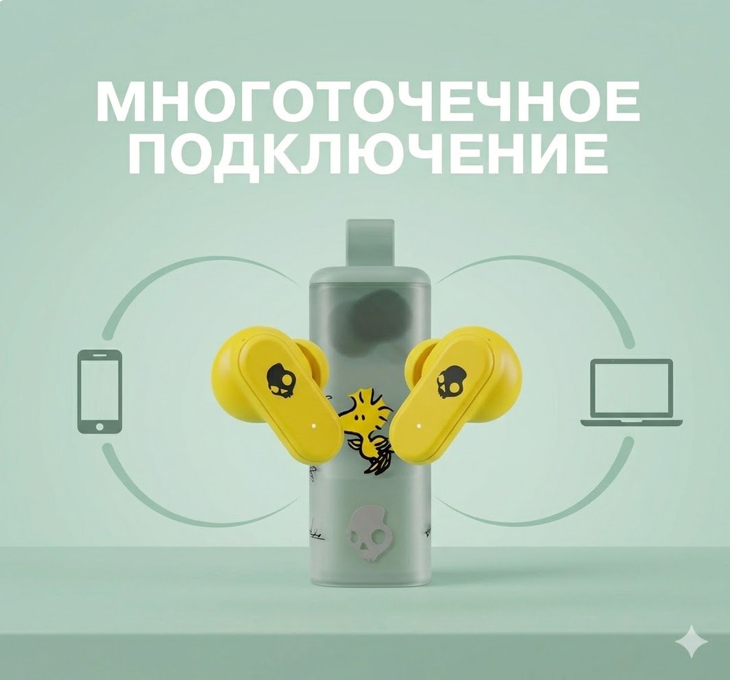 Наушники Skullcandy Dime Evo X бирюзовый купить,51386