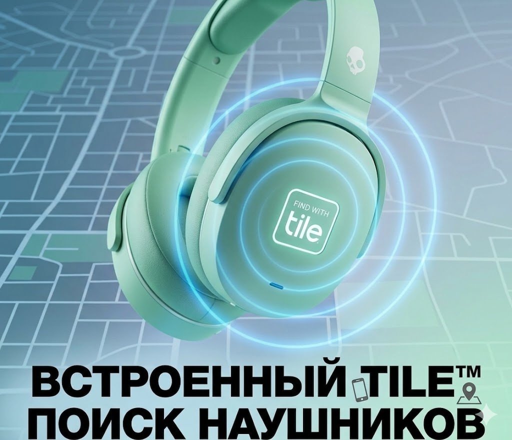 Наушники Skullcandy Hesh ANC зеленый купить,74750