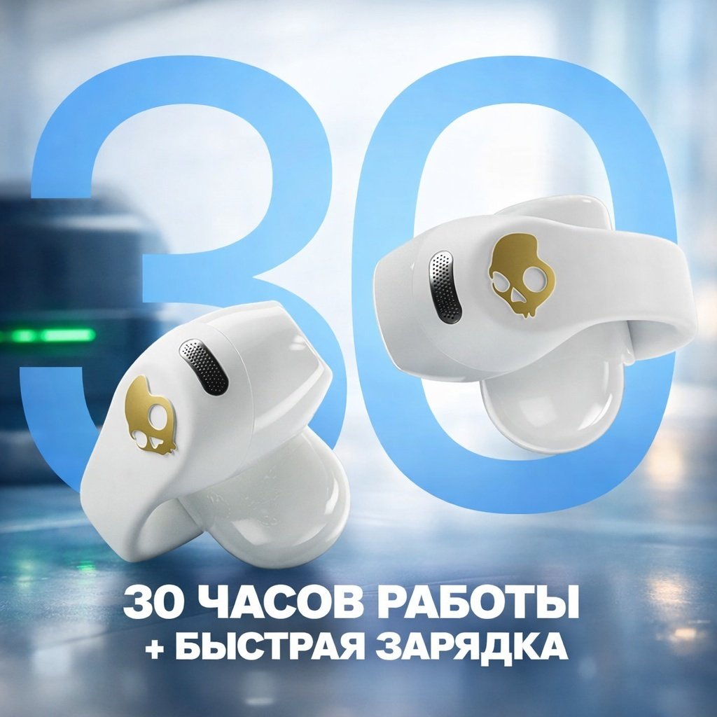 Наушники Skullcandy Push 720 Open белый купить,95450