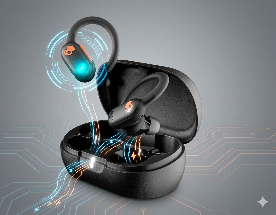 Наушники Skullcandy Push ANC Active черно-оранжевый купить,90850