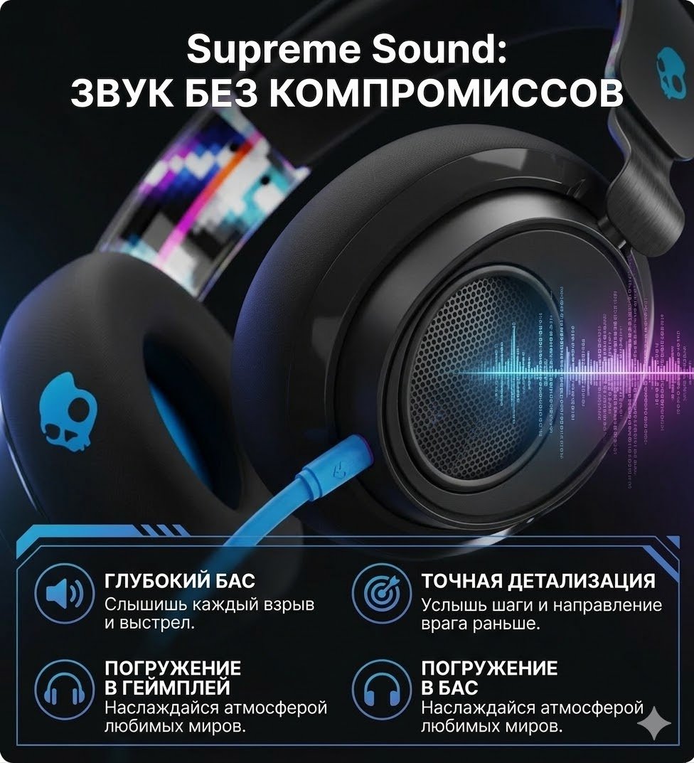 Наушники Skullcandy SLYR черный купить,64384