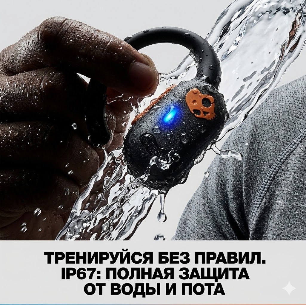 Наушники Skullcandy Push ANC Active черно-оранжевый купить,90850