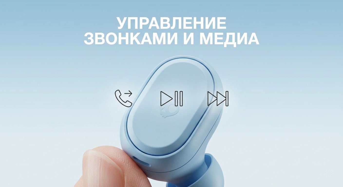 Наушники Skullcandy PUSH Play Active синий купить,49235