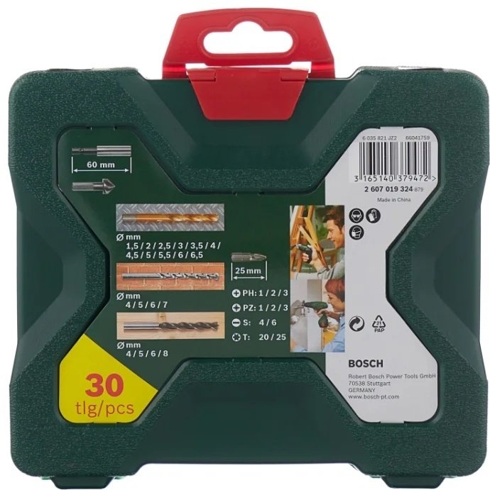 Набор универсальный 30 в 1 Bosch Titanium X-Line 2607019324 купить,NaN