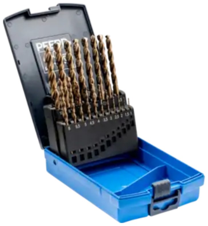 Сверло Pferd спиральное DRILL SET DIN338 HSSE N 1-10 INOX 19PCS / 25203703 10 мм, 19 шт. купить,NaN