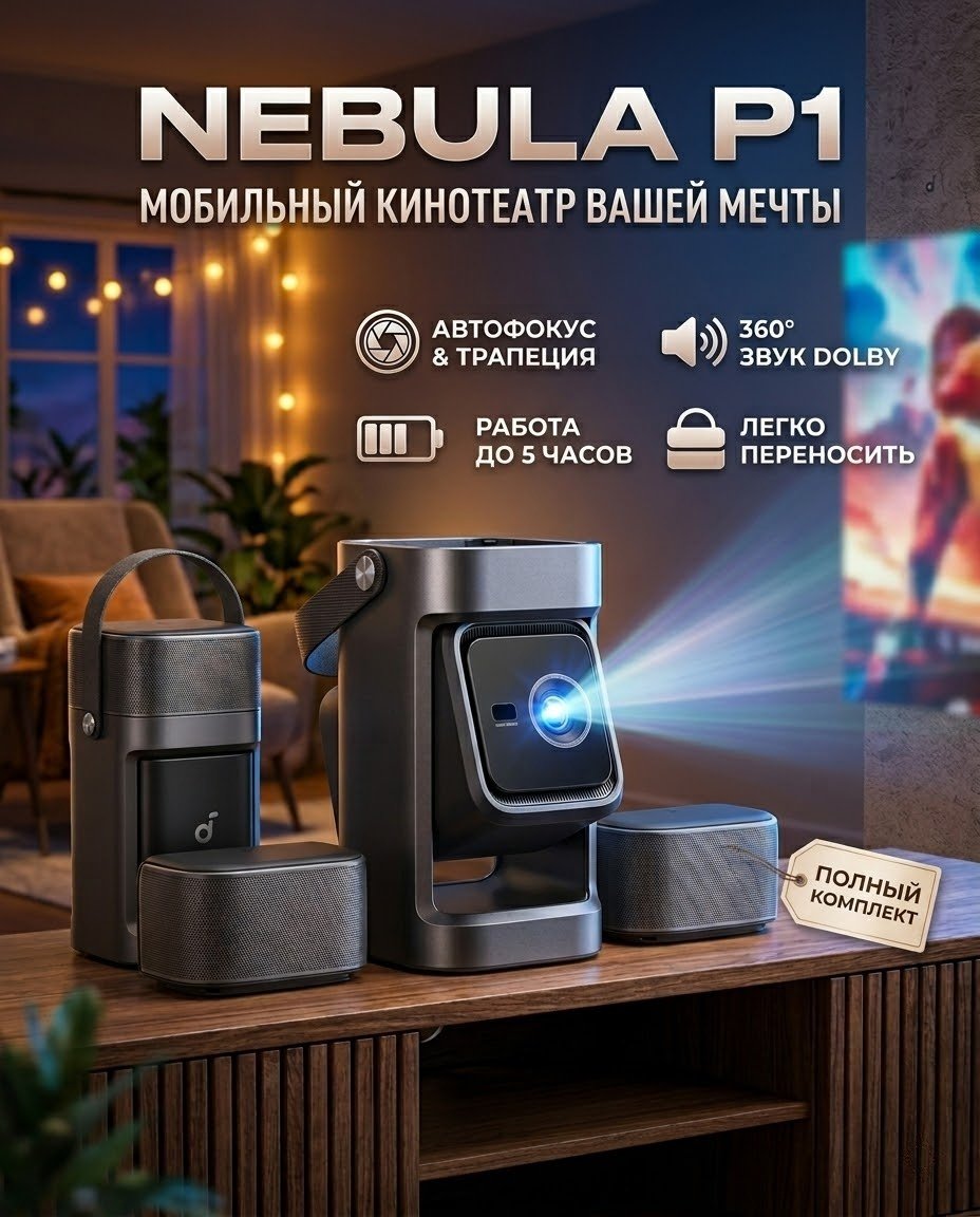 Проектор NEBULA P1 черный