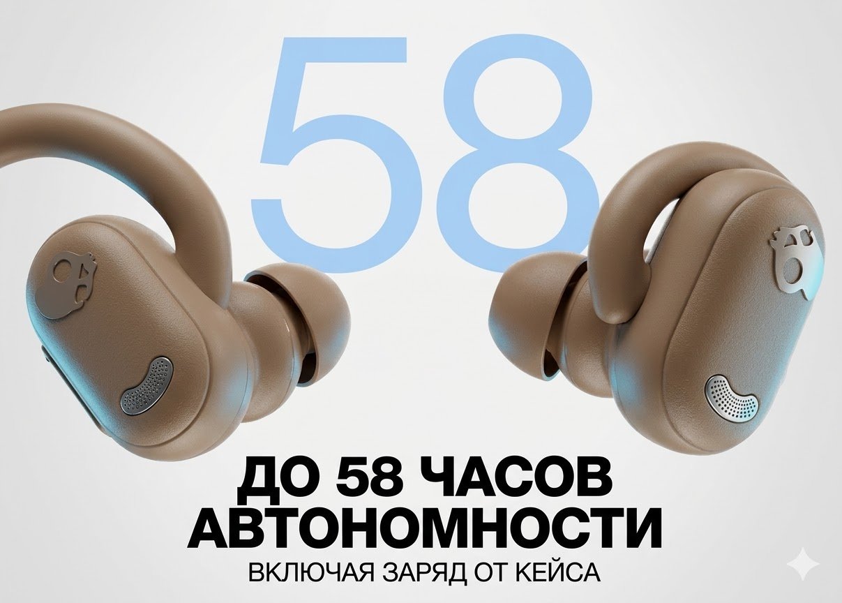 Наушники Skullcandy Push ANC Active коричневый купить,65519