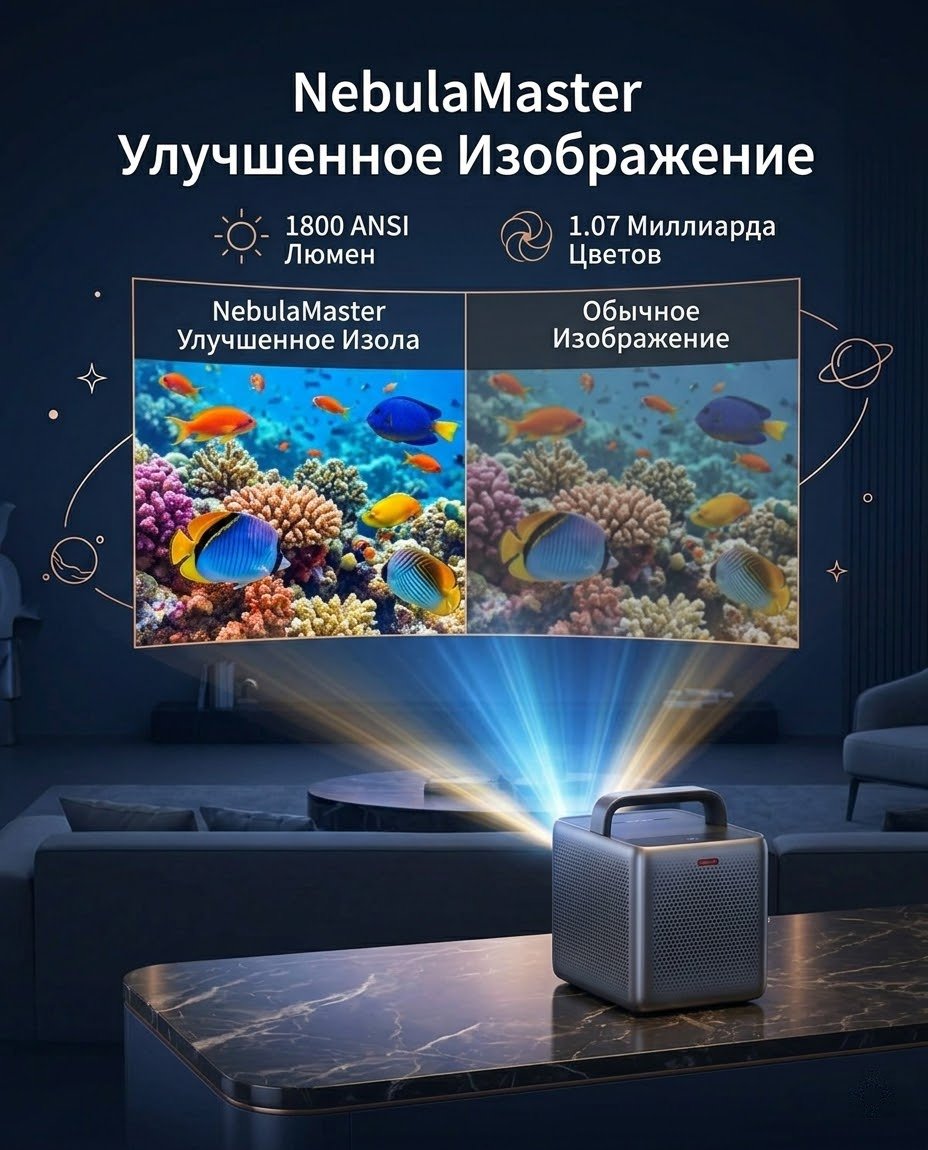 Проектор Soundcore Nebula Cosmos 4K SE серый купить,976546