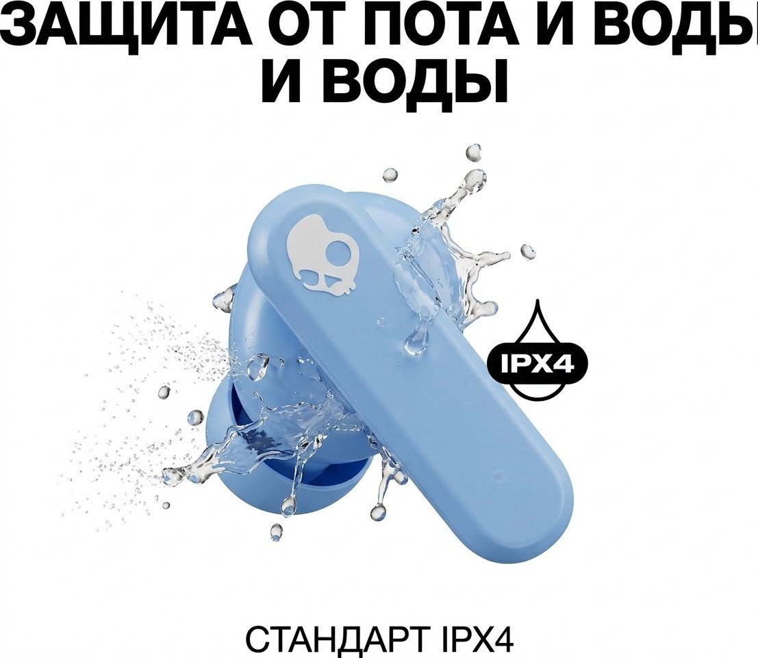 Наушники Skullcandy Smokin’ Buds синий купить,20391