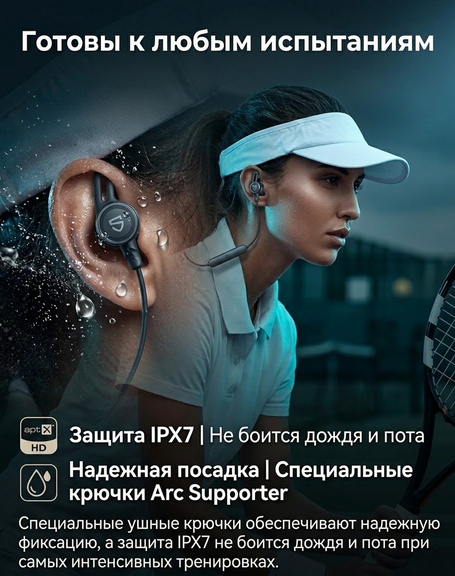 Наушники SoundPEATS Q30 HD+ черный купить,10350