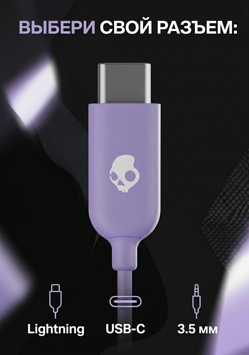 Наушники Skullcandy SET фиолетовый купить,24176