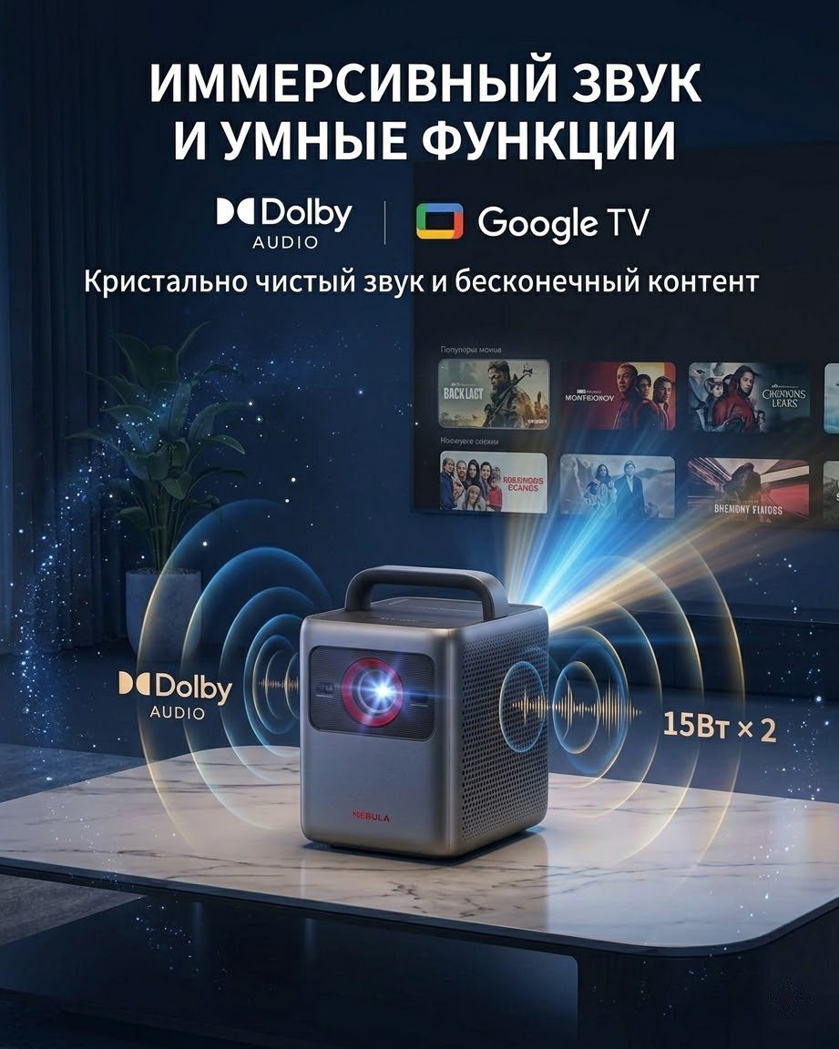 Проектор Soundcore Nebula Cosmos 4K SE серый купить,976546