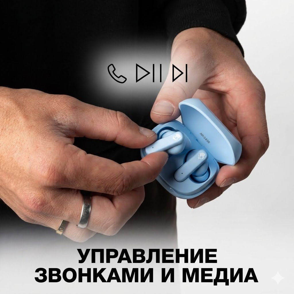 Наушники Skullcandy Smokin’ Buds синий купить,20391