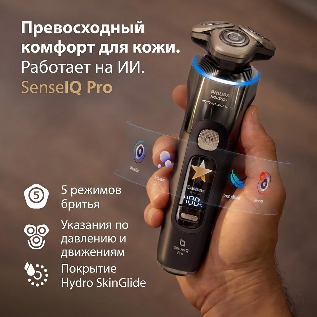 Электробритва Philips i9000 Prestige Ultra XP9405/84 роторная купить,NaN