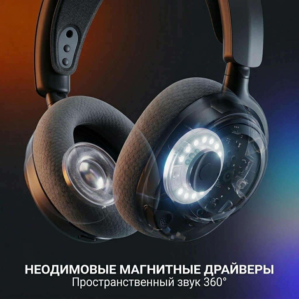 Наушники SteelSeries Arctis Nova 7 Wireless Gen 2 черный