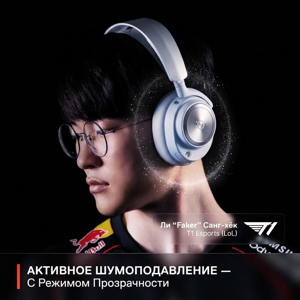 Наушники SteelSeries Arctis Nova Pro For PlayStation Wireless белый купить,240350