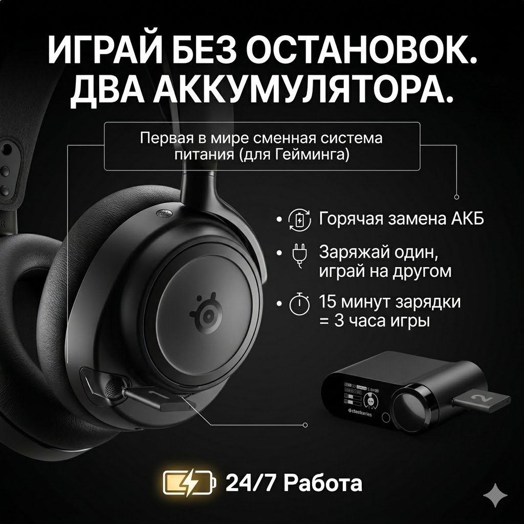 Наушники SteelSeries Arctis Nova Elite черный