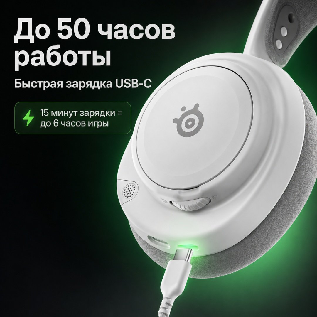 Наушники SteelSeries Arctis Nova 7X Wireless Gen 2 белый купить,171350