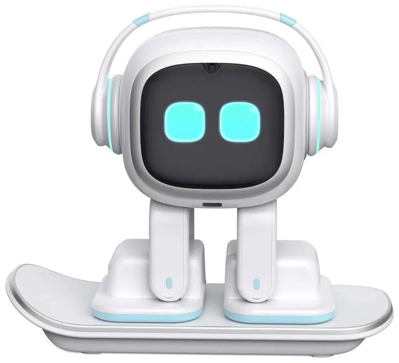 Робот Living.ai EMO AI Desktop Pet на скейтборде, высота 12 см