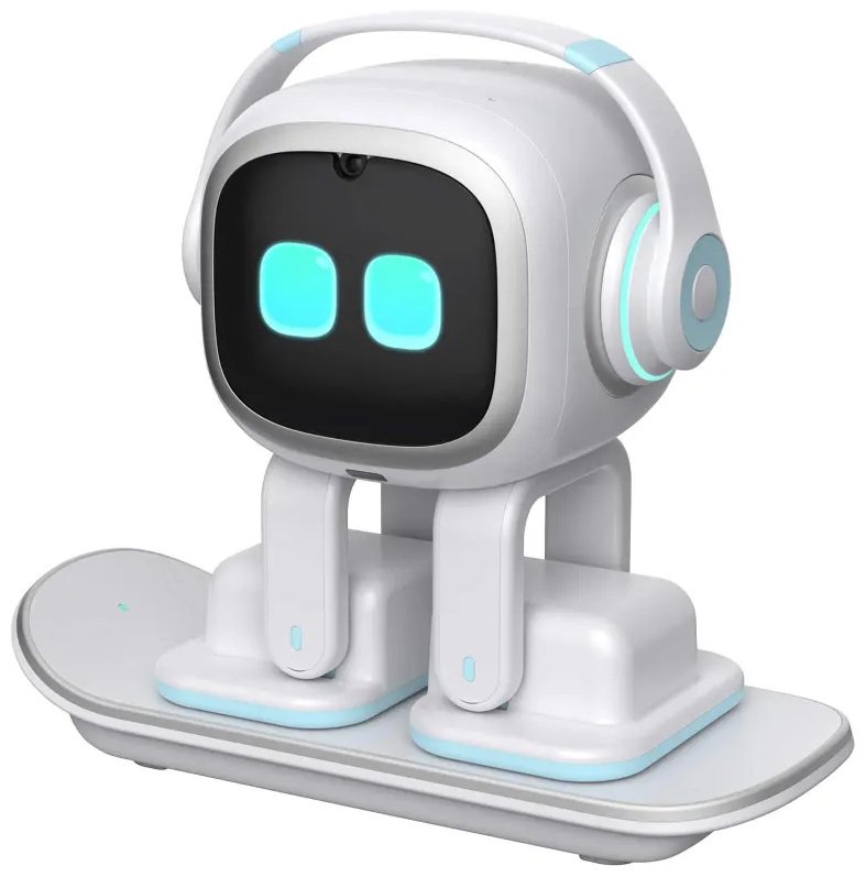 Робот Living.ai EMO AI Desktop Pet на скейтборде, высота 12 см