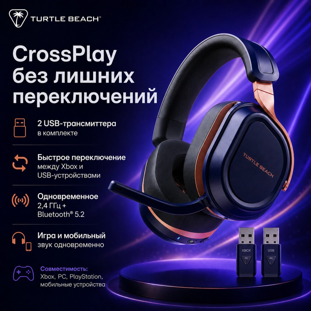 Наушники Turtle Beach Turtle Beach Stealth 700 Headset (Gen 3) Xbox синий купить,NaN
