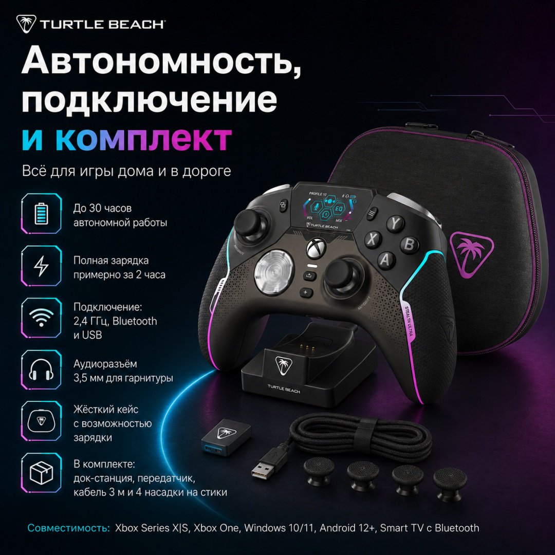 Игровой контроллер Turtle Beach Stealth Ultra черный купить,NaN