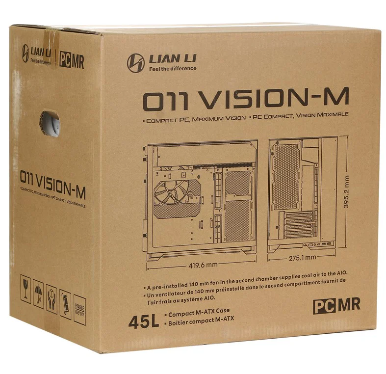 Корпус Lian Li O11 Vision-M G99.O11VMW.00 White купить,40990