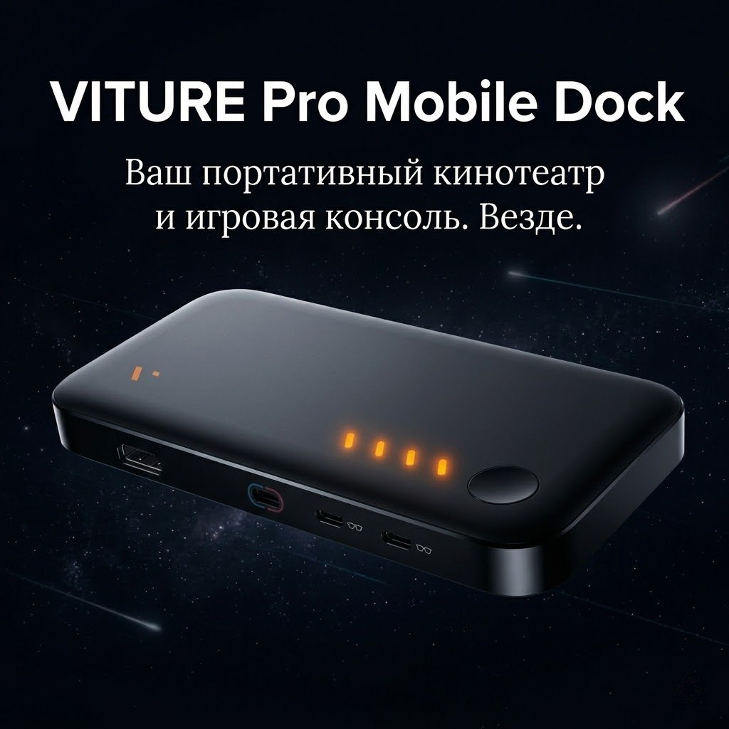 Адаптер VITURE Pro Mobile Dock черный купить,111248